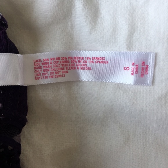 Xhilaration Purple Lace Wireless Bralette - Picture 5 of 9